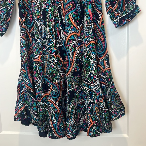 Maeve (Anthropologie) Black Ruffled dress with Bishop Sleeves size XS. - Picture 5 of 8